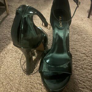 Aldo Black Patent Heels